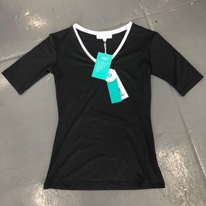 Luminora UPF V-neck Tee